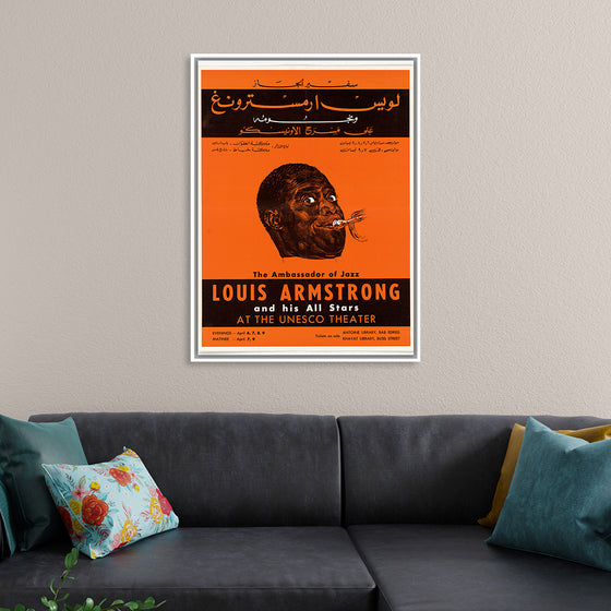 "Louis Armstrong Poster Beirut 1959",  U.S. Information Agency, Bureau of Programs