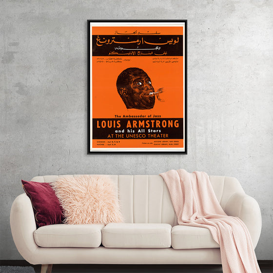 "Louis Armstrong Poster Beirut 1959",  U.S. Information Agency, Bureau of Programs