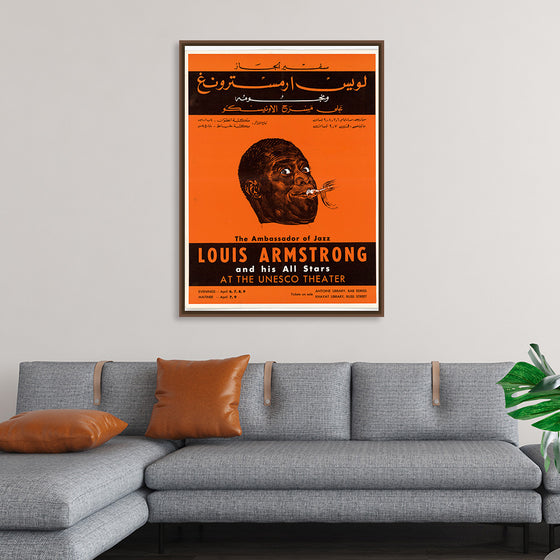 "Louis Armstrong Poster Beirut 1959",  U.S. Information Agency, Bureau of Programs