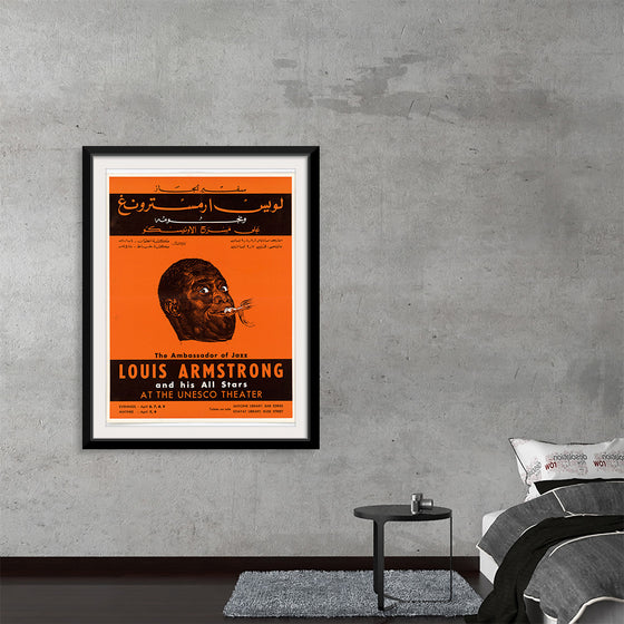 "Louis Armstrong Poster Beirut 1959",  U.S. Information Agency, Bureau of Programs