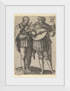 "Two Musicians Playing the Violin and the Lute, from The Small Wedding Dancers", Heinrich Aldegrever