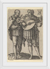 "Two Musicians Playing the Violin and the Lute, from The Small Wedding Dancers", Heinrich Aldegrever