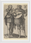 "Two Musicians Playing the Violin and the Lute, from The Small Wedding Dancers", Heinrich Aldegrever