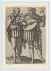 "Two Musicians Playing the Violin and the Lute, from The Small Wedding Dancers", Heinrich Aldegrever