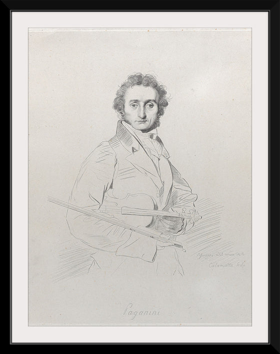 "Niccolò Paganini", Jean Auguste Dominique Ingres