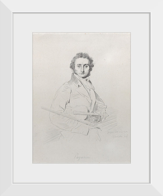 "Niccolò Paganini", Jean Auguste Dominique Ingres