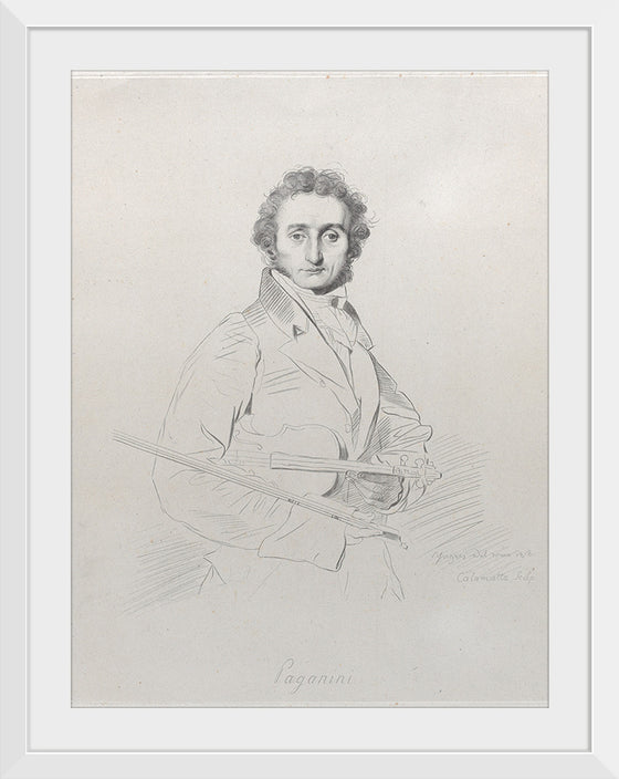 "Niccolò Paganini", Jean Auguste Dominique Ingres