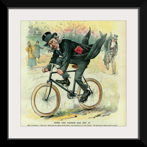 "Cycling Vintage Humour Poster", Karen Arnold