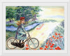 "Vintage Girl Cycling Countryside", Karen Arnold