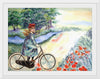 "Vintage Girl Cycling Countryside", Karen Arnold