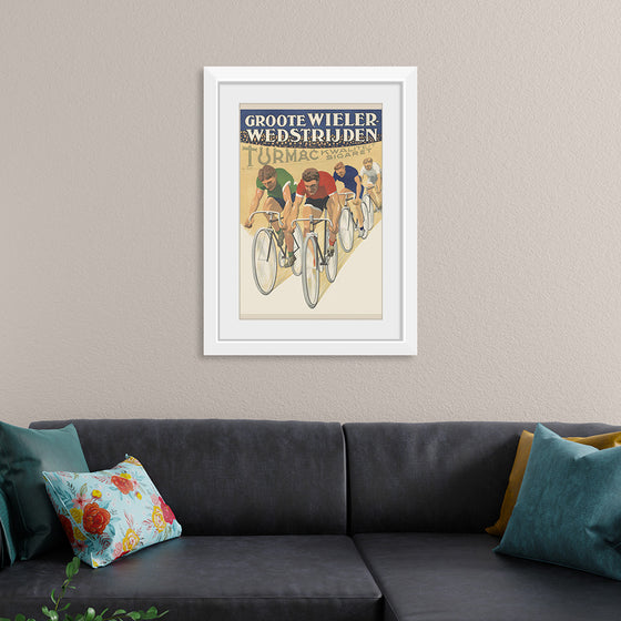 "Vintage Cycle Racing Poster", Karen Arnold