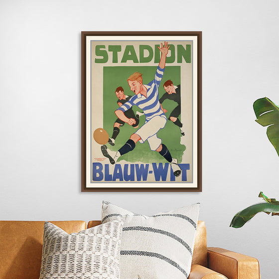 "Vintage Football Poster"