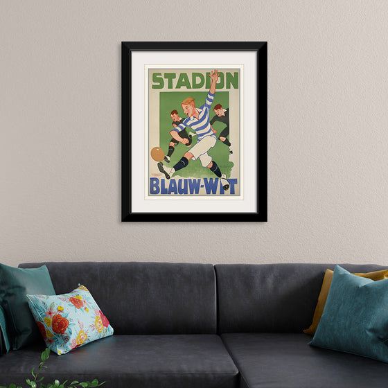 "Vintage Football Poster"