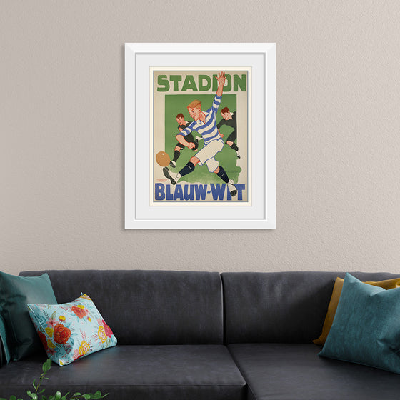 "Vintage Football Poster"