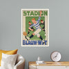 "Vintage Football Poster"