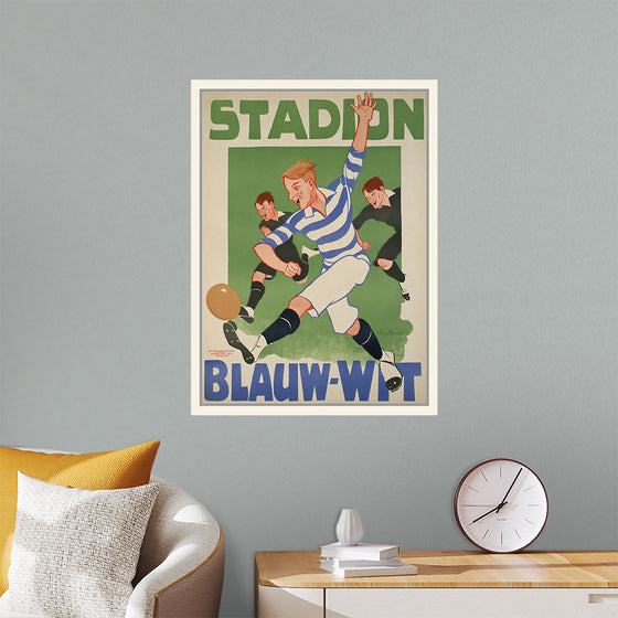 "Vintage Football Poster"