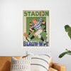 "Vintage Football Poster"