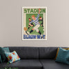 "Vintage Football Poster"