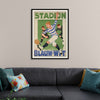 "Vintage Football Poster"