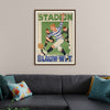 "Vintage Football Poster"