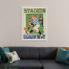 "Vintage Football Poster"