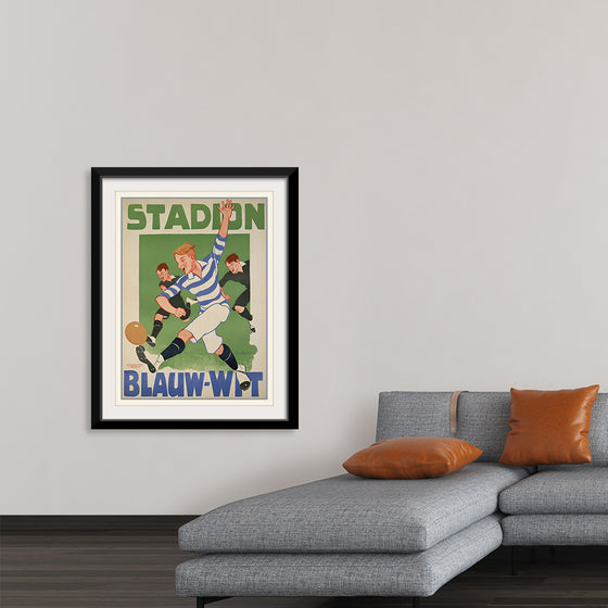 "Vintage Football Poster"