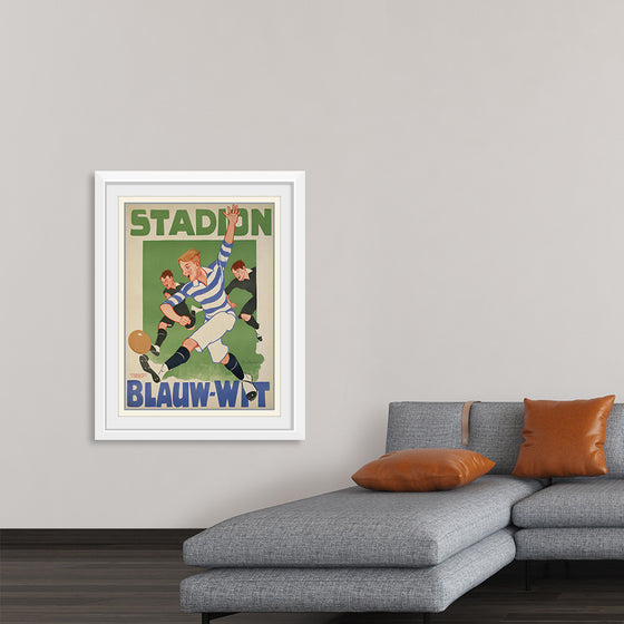 "Vintage Football Poster"