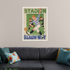 "Vintage Football Poster"