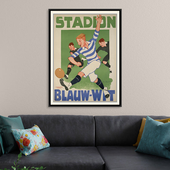 "Vintage Football Poster"