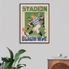 "Vintage Football Poster"