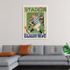 "Vintage Football Poster"