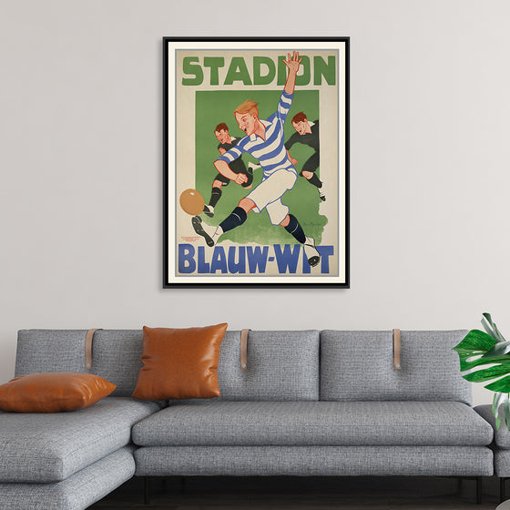 "Vintage Football Poster"