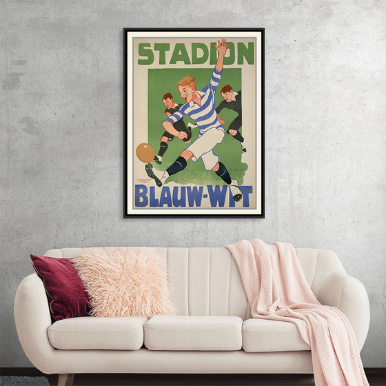 "Vintage Football Poster"