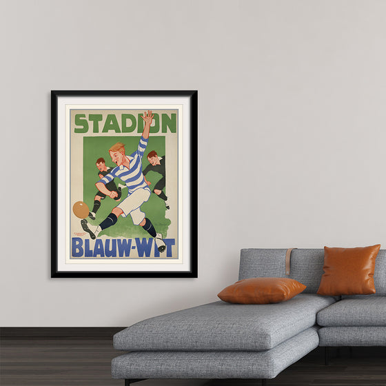 "Vintage Football Poster"