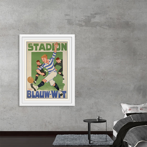 "Vintage Football Poster"