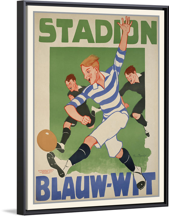 "Vintage Football Poster"