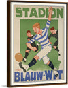 "Vintage Football Poster"