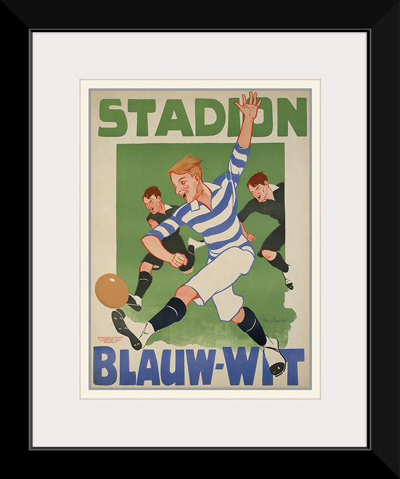 "Vintage Football Poster"