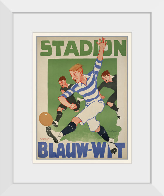 "Vintage Football Poster"