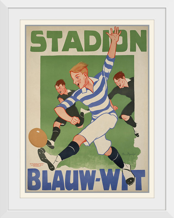 "Vintage Football Poster"