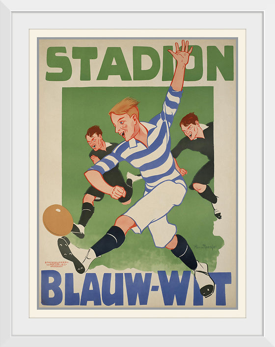 "Vintage Football Poster"