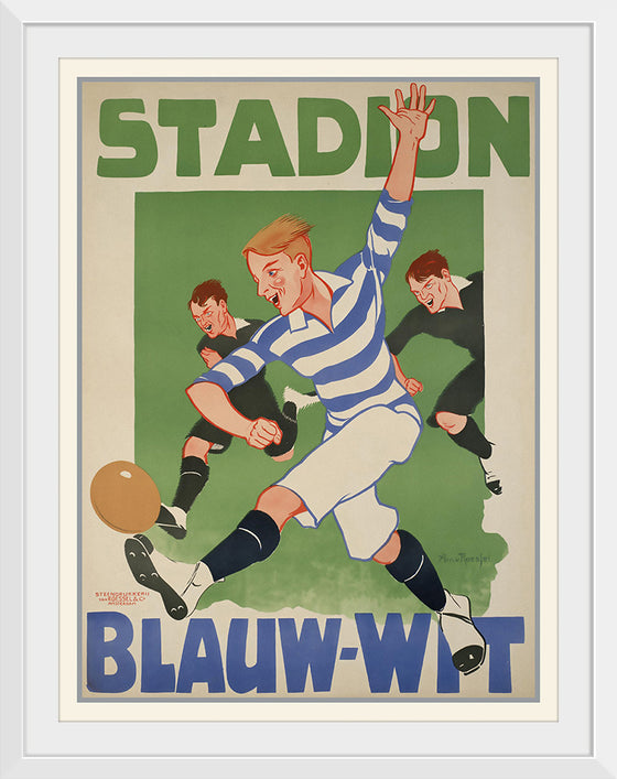 "Vintage Football Poster"