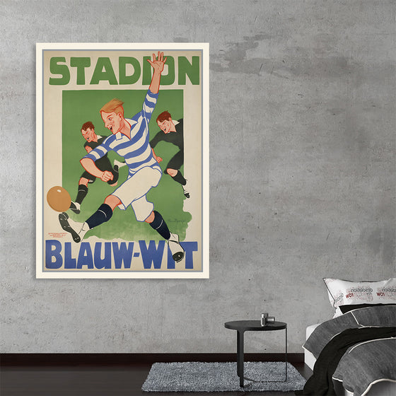 "Vintage Football Poster"