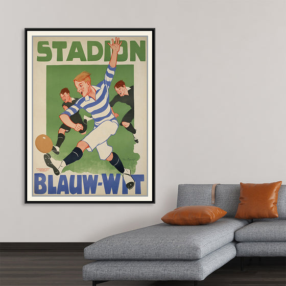 "Vintage Football Poster"