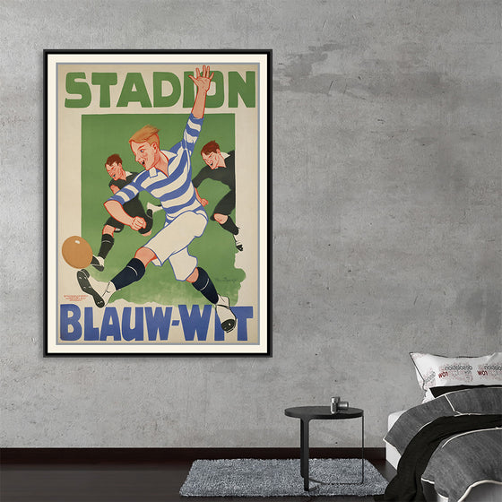 "Vintage Football Poster"