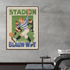 "Vintage Football Poster"