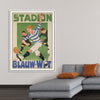 "Vintage Football Poster"