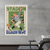 "Vintage Football Poster"