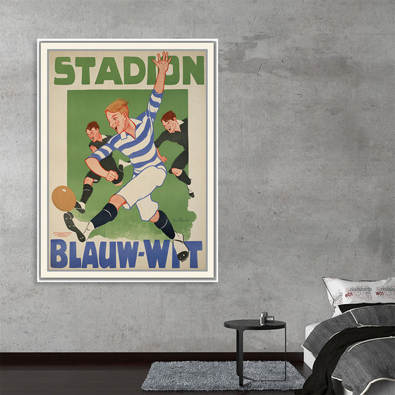 "Vintage Football Poster"