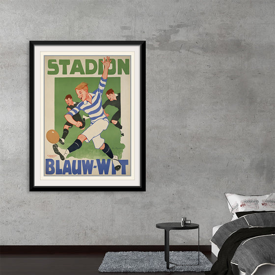 "Vintage Football Poster"